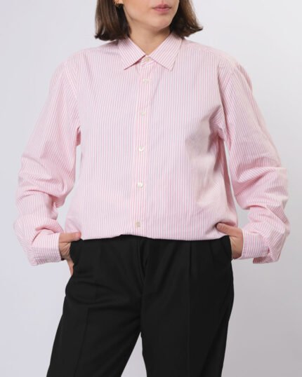 Camicia a righe in cotone