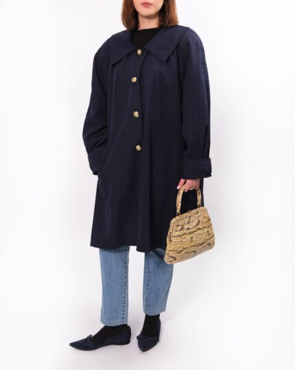 Trench con colletto puritano