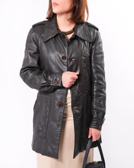 Giacca in vera pelle  cioccolato