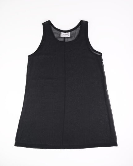 Top nero trasparente