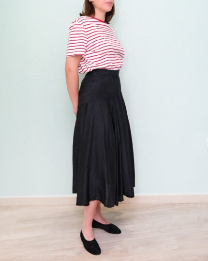 Gonna in Seta jacquard