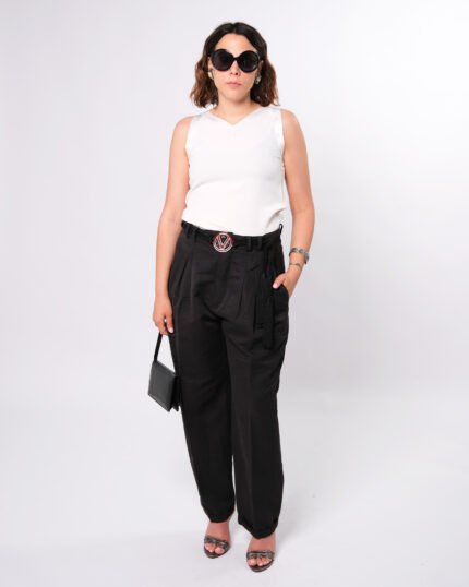 Pantalone vintage con pence